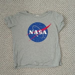 Gray NASA tee women's small